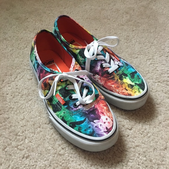rainbow cat vans